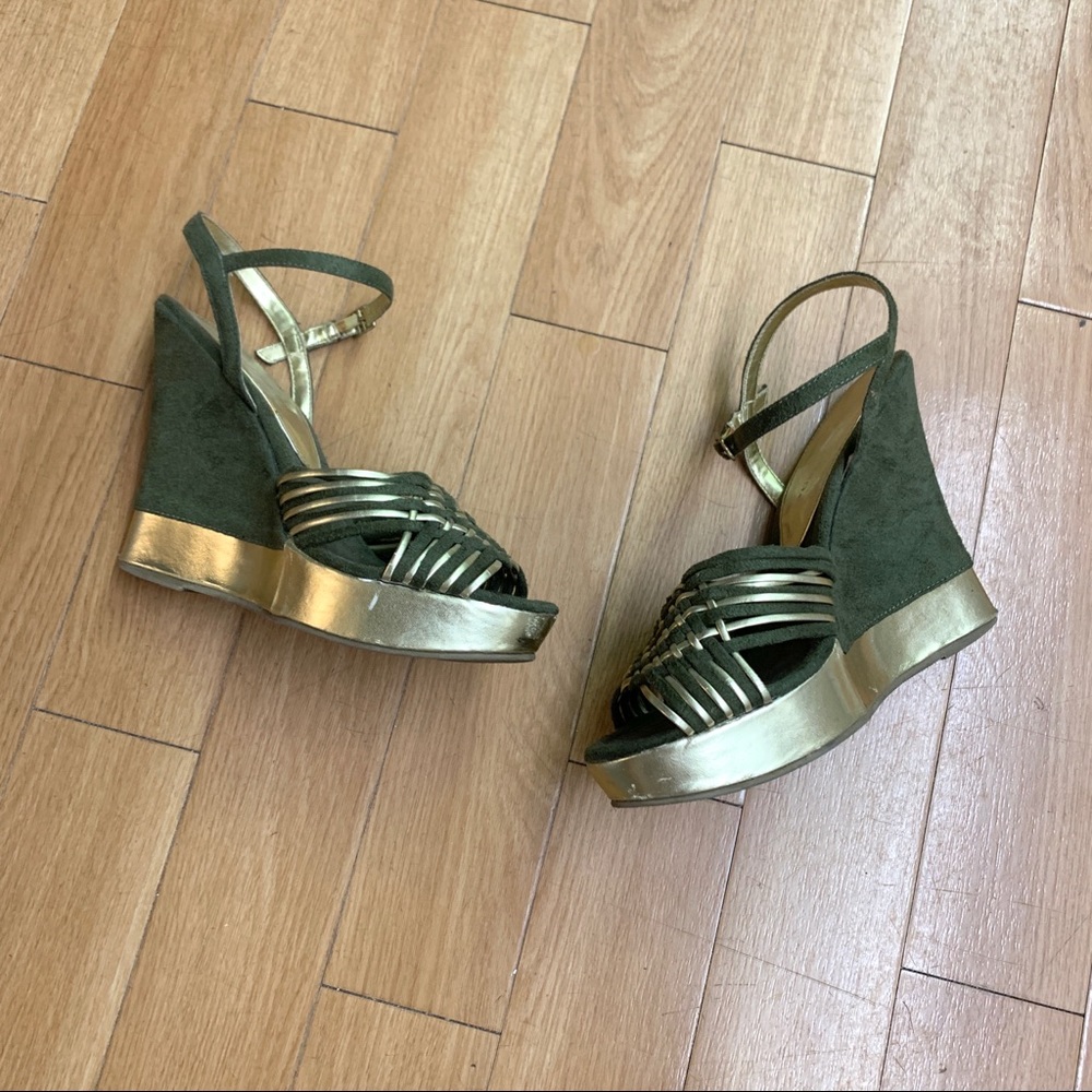 CLASSIFIED Green and Gold Wedges